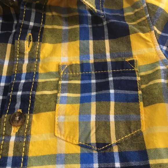 12m (4/$20) Carter’s Flannel Button-Down Bodysuit - Picture 3 of 9